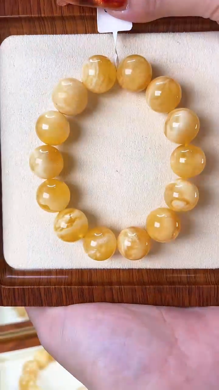 【闪购商品】蜜蜡裸石未镶嵌手串