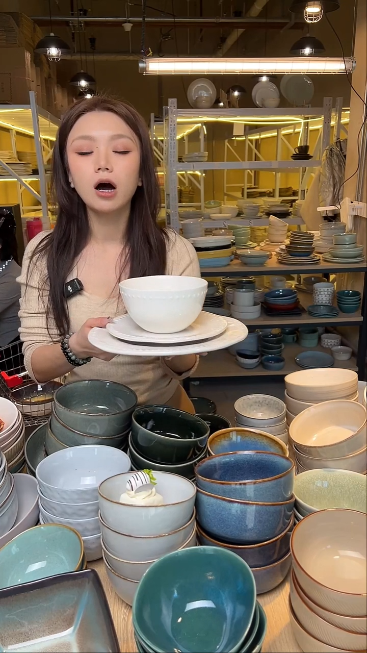 瓷217【瑕疵】外贸尾货窑变釉下彩