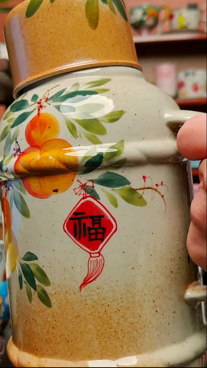 摆件陶景德镇手绘创意陶瓷有瑕