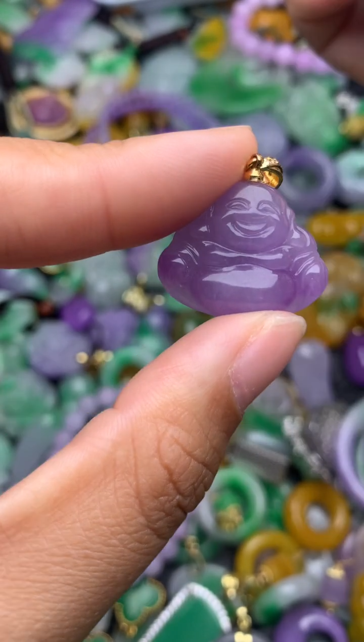 颈饰未镶嵌翡翠缅甸翡翠吊坠