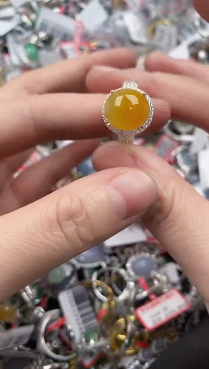 未镶嵌戒指翡翠5555---5