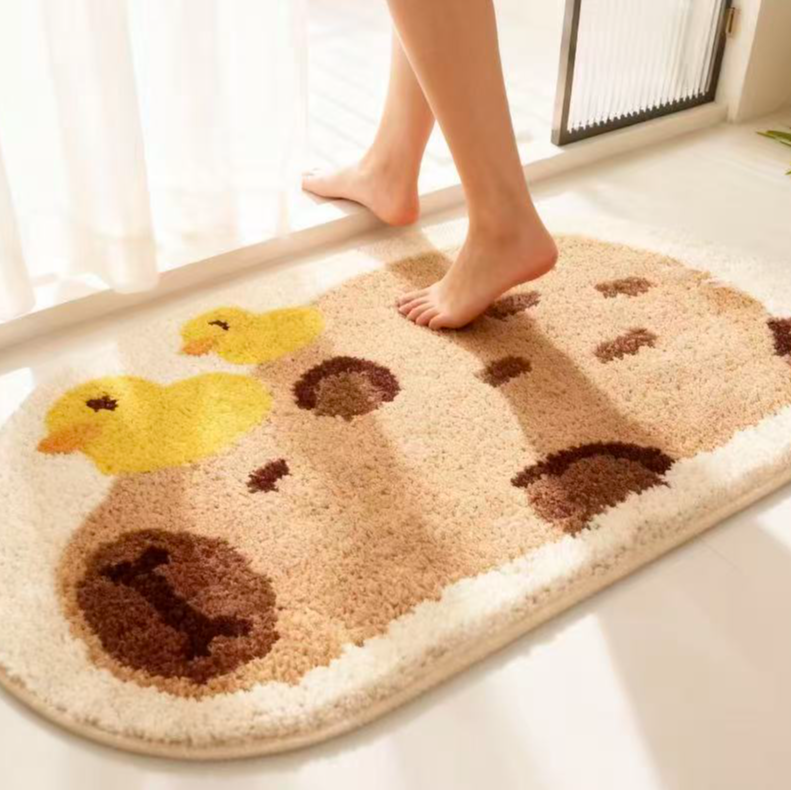 卡皮巴拉浴室卫生间吸水防滑地垫