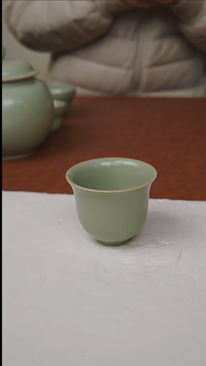 杯子瓷富山严选汝瓷，
