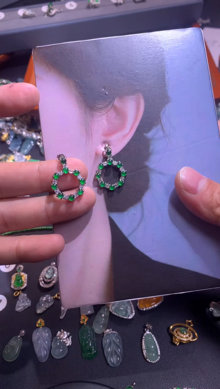 【闪购商品】翡翠吊坠(不含链)银S925镶嵌1