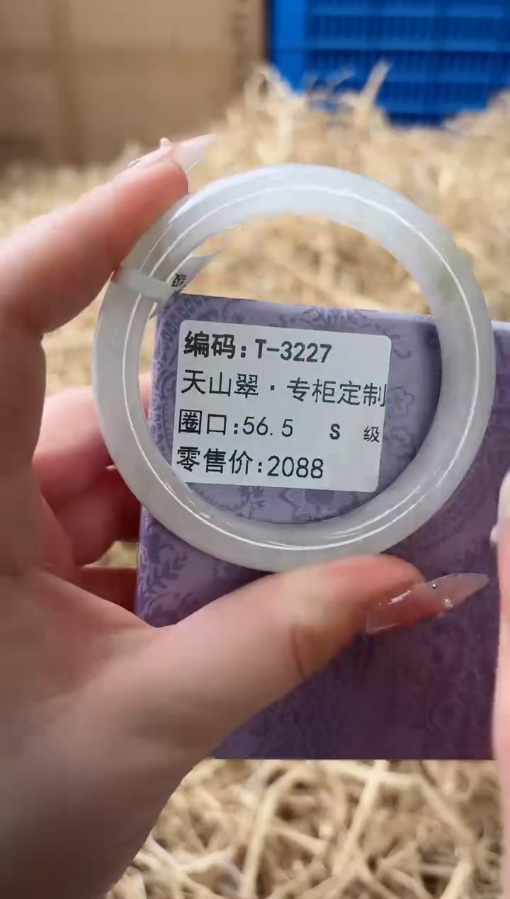 未镶嵌手镯石英质玉T-3227
