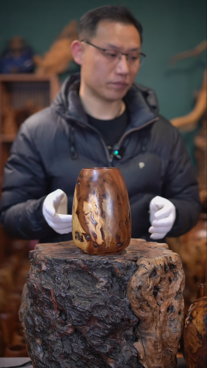 【闪购商品】枣木雷击枣木鸡心罐