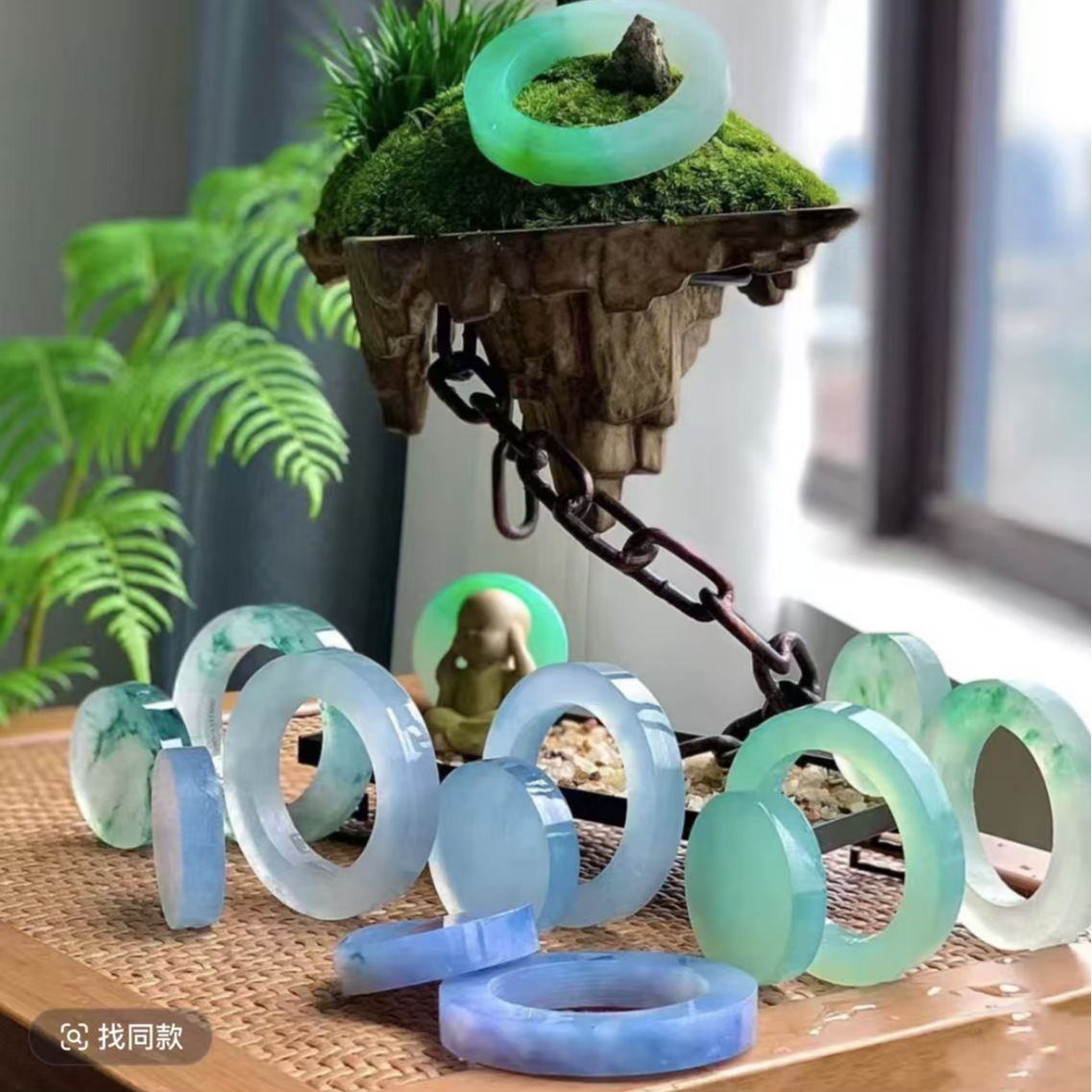 【颜翠】圈口测量-翡翠毛胚手镯定制精品私人定制臻选