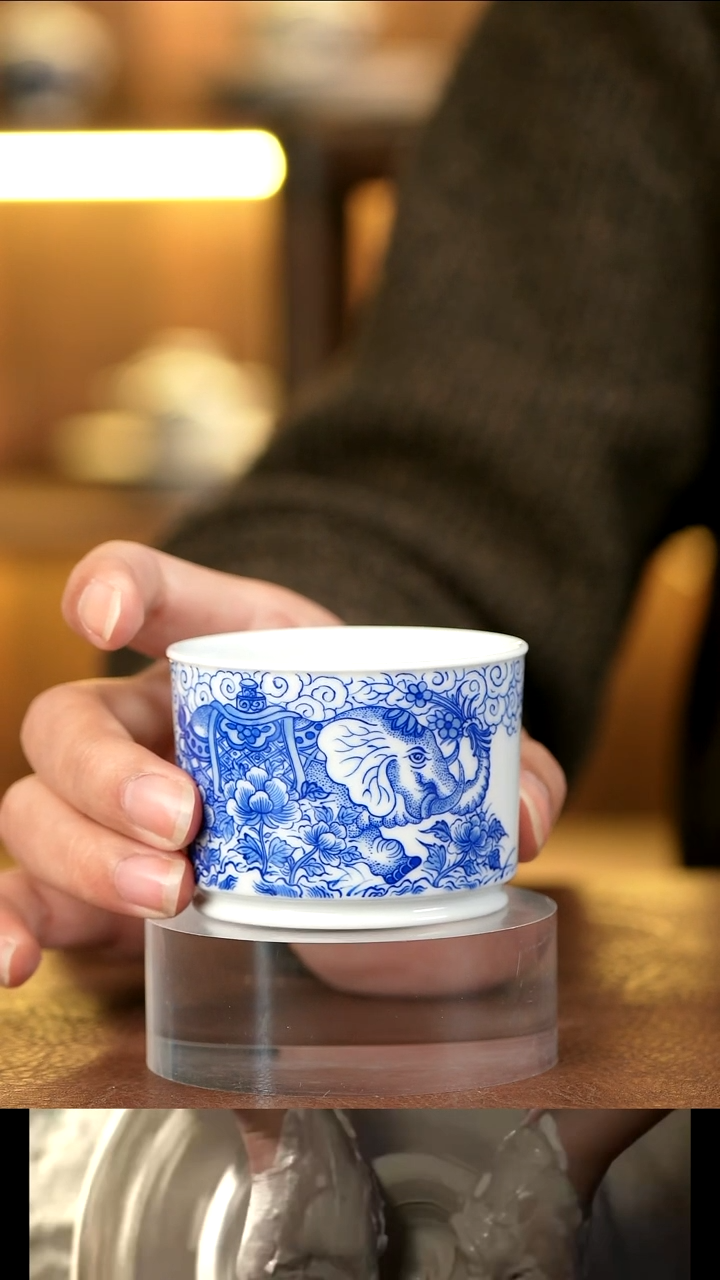 景德镇手工手绘茶杯