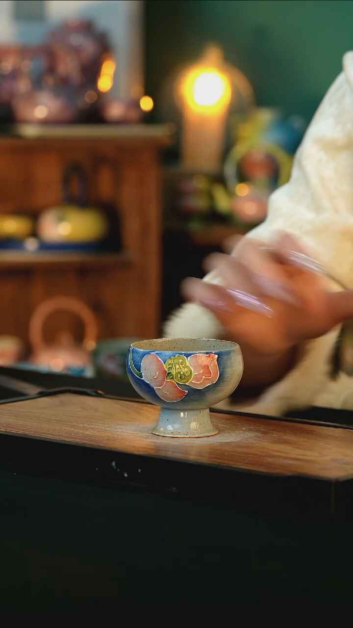 【闪购商品】杯手绘心瓷陶瓷浮力