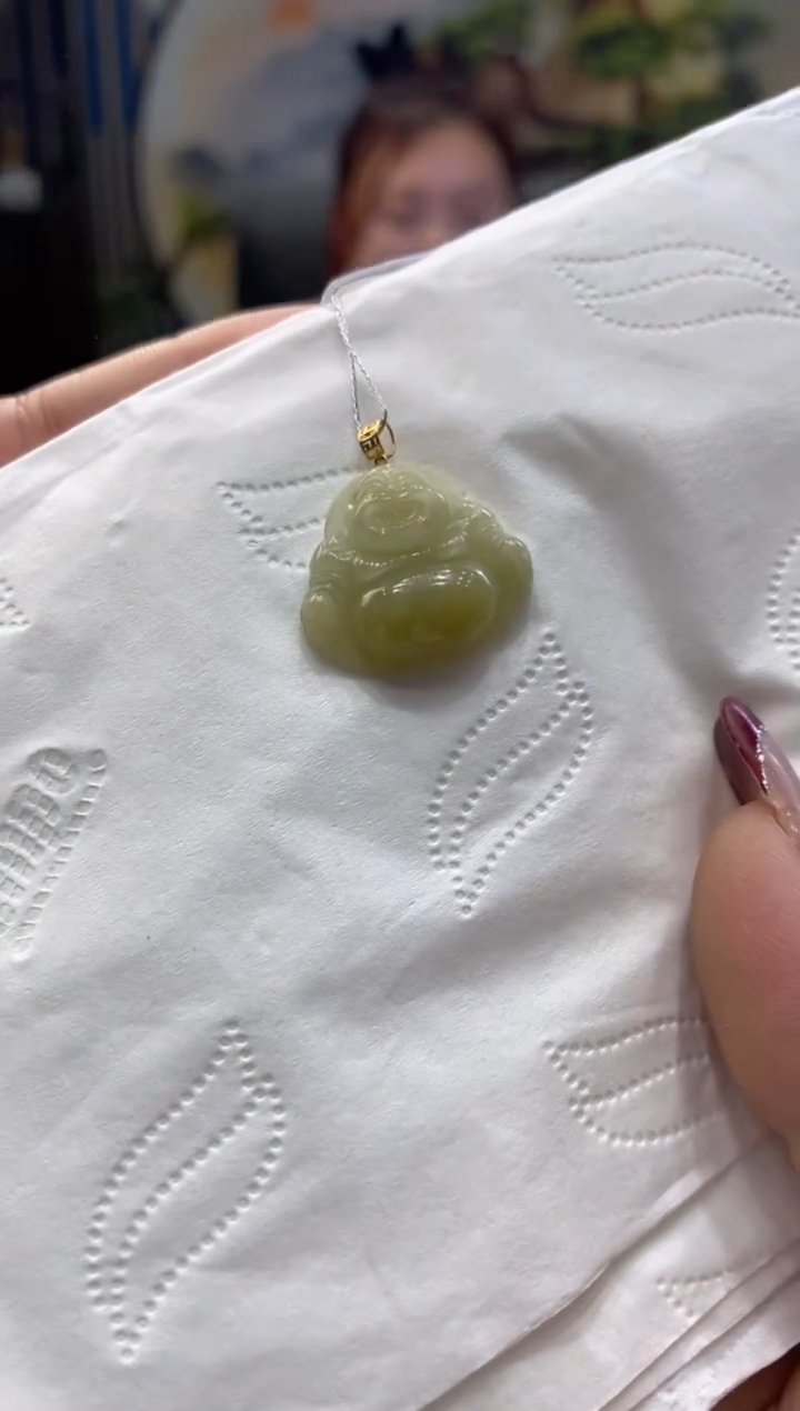 【闪购商品】翡翠吊坠(不含链)18K金镶嵌00008646