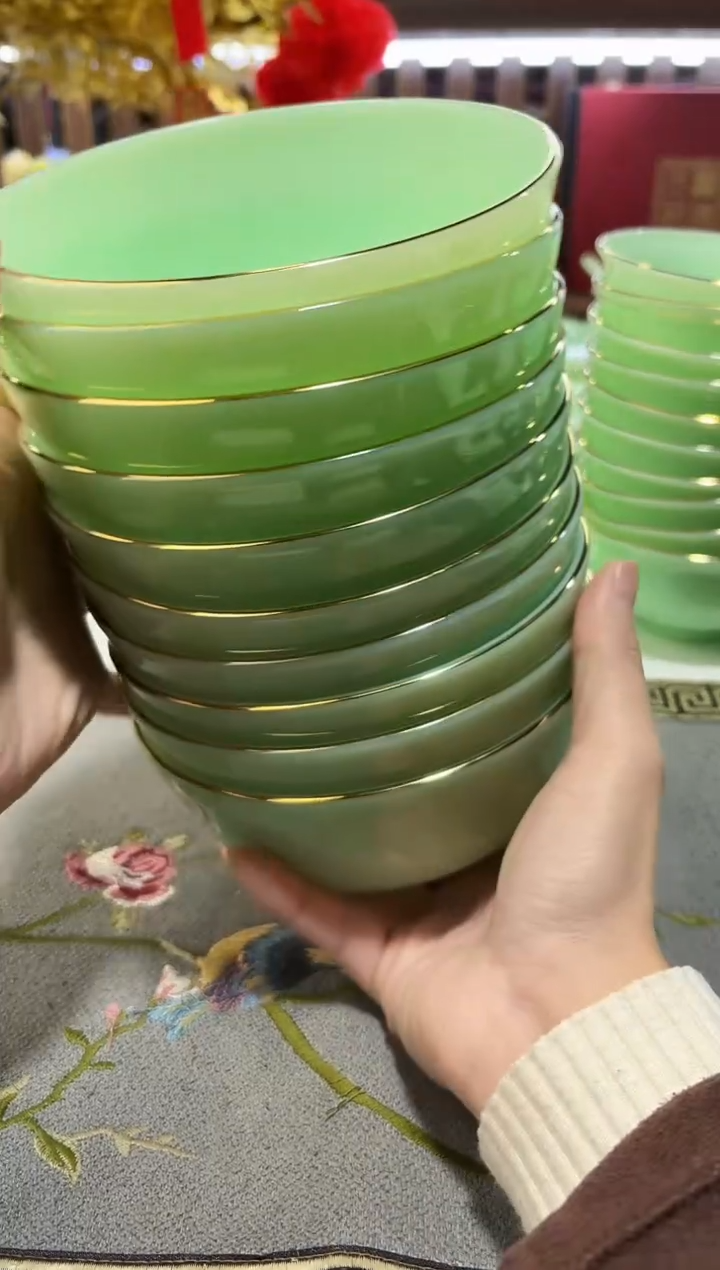 玉瓷 5.5英寸饭碗10个景德镇陶瓷