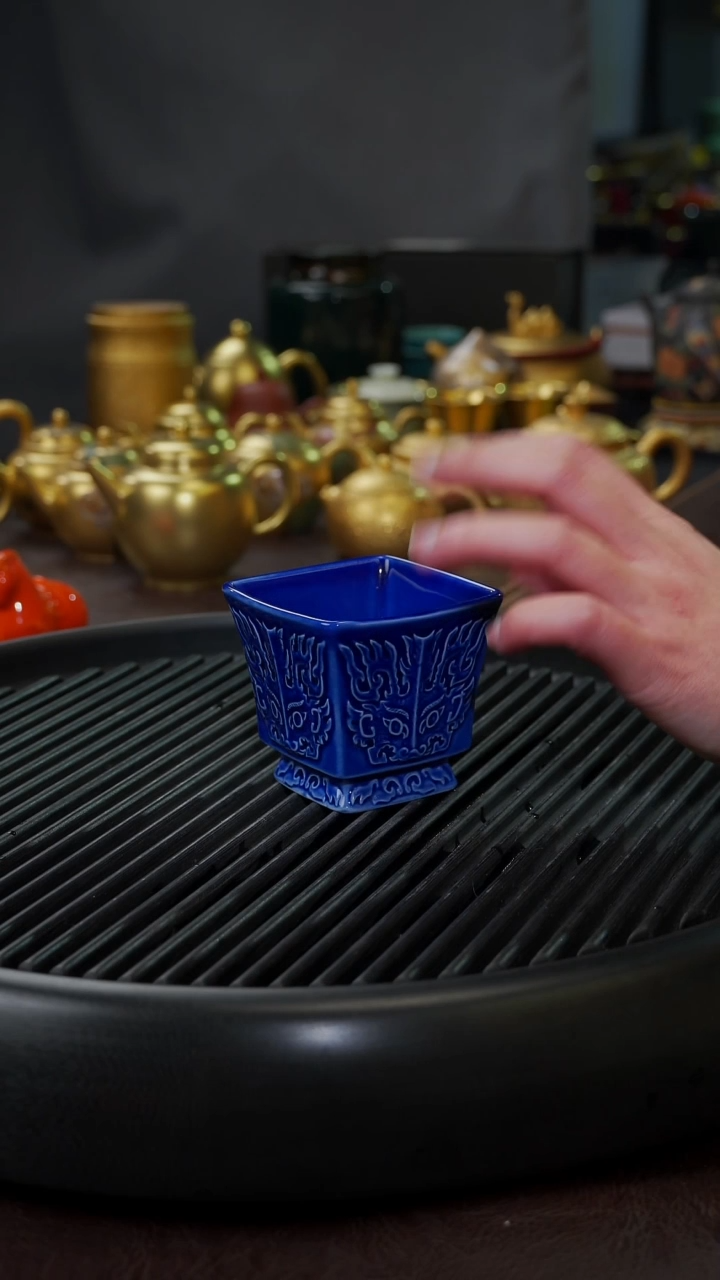 【闪购商品】杯【宜景窑蓝宝王子】封神方杯