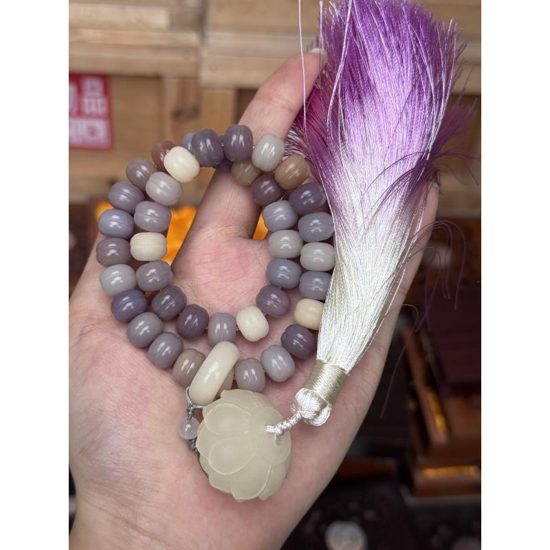 STJ075 香芋紫菩提双圈手串无礼盒