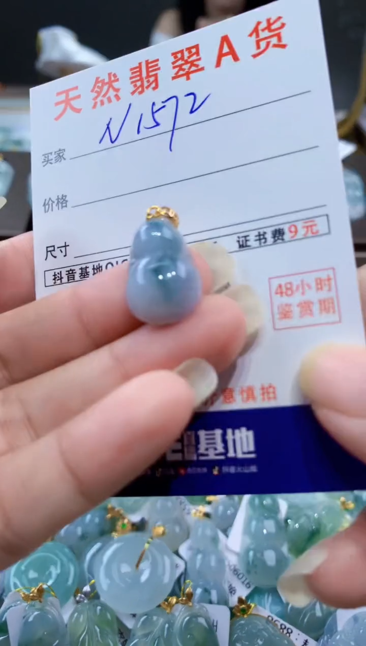 颈饰未镶嵌翡翠天然翡翠A货挂件 