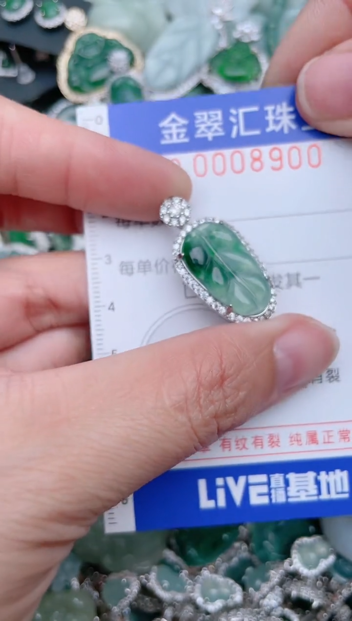 【闪购商品】翡翠颈饰未镶嵌8900......