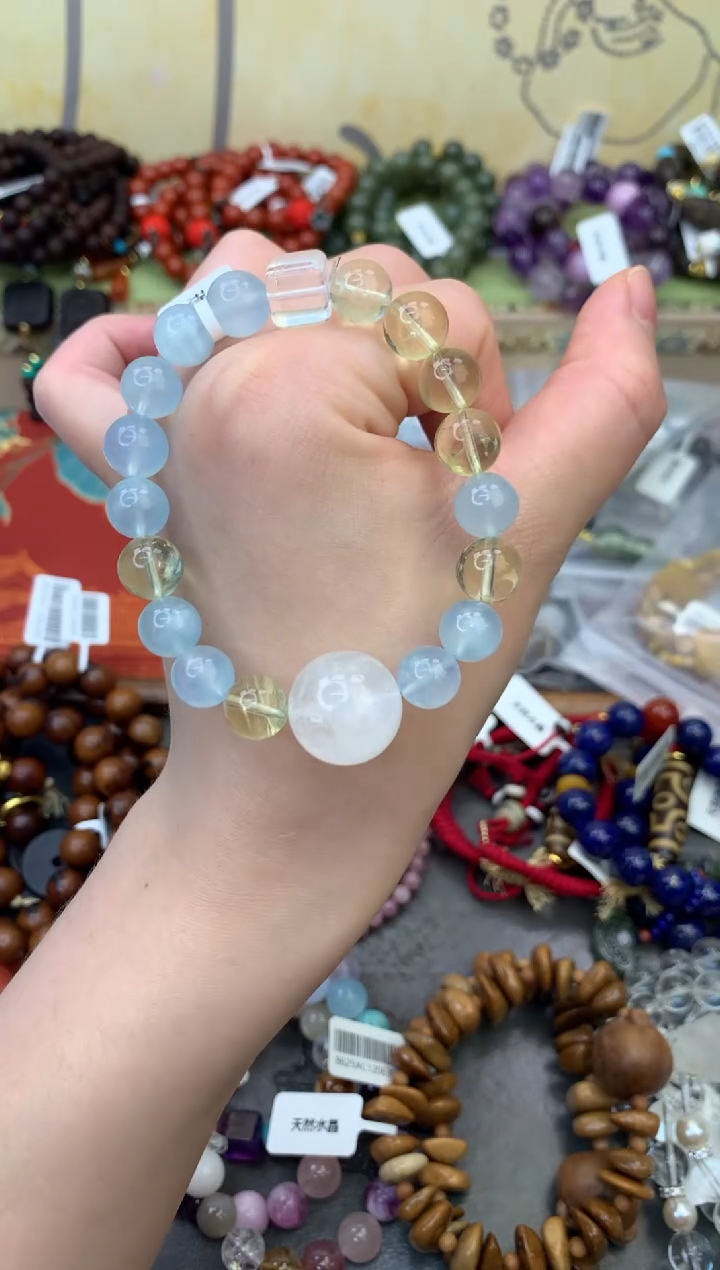 未镶嵌手链海蓝宝石109