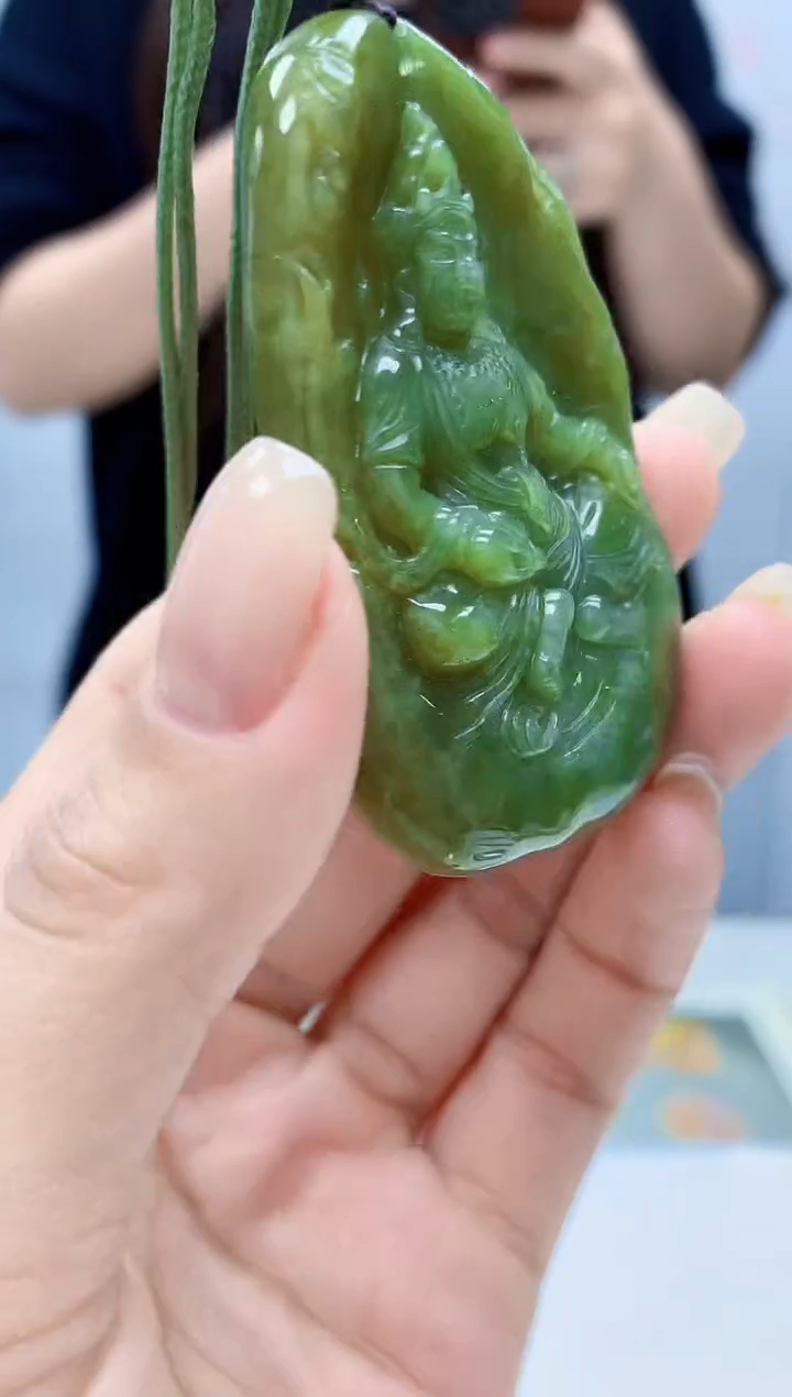 【闪购商品】定制翡翠未镶嵌0405lr-毛货挂件9