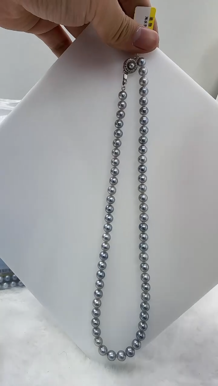 【闪购商品】海水珍珠DA未镶嵌t843 灰珠串6