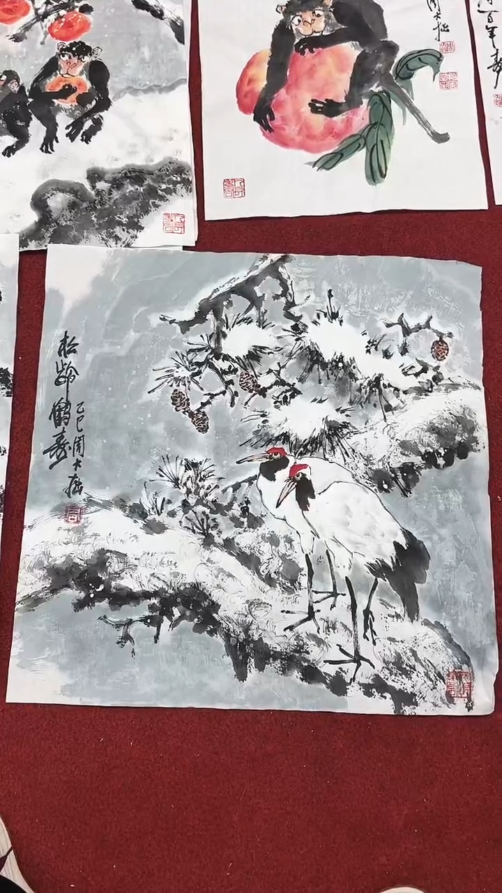 国画白*周大拙/国画/花鸟