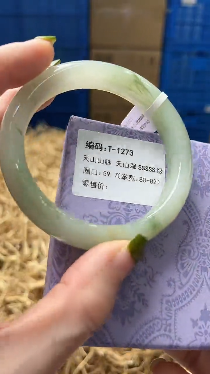 未镶嵌手镯石英质玉T1273