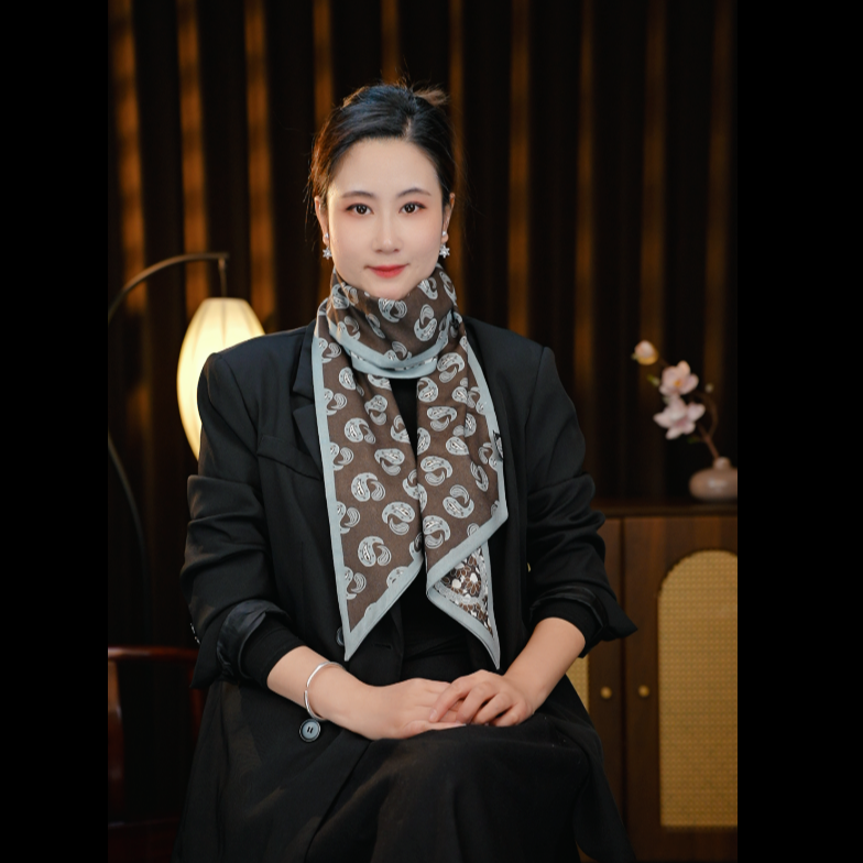 P31-咖蓝迷踪 145*22左右 长巾 丝毛双层双面 女士时尚百搭围巾