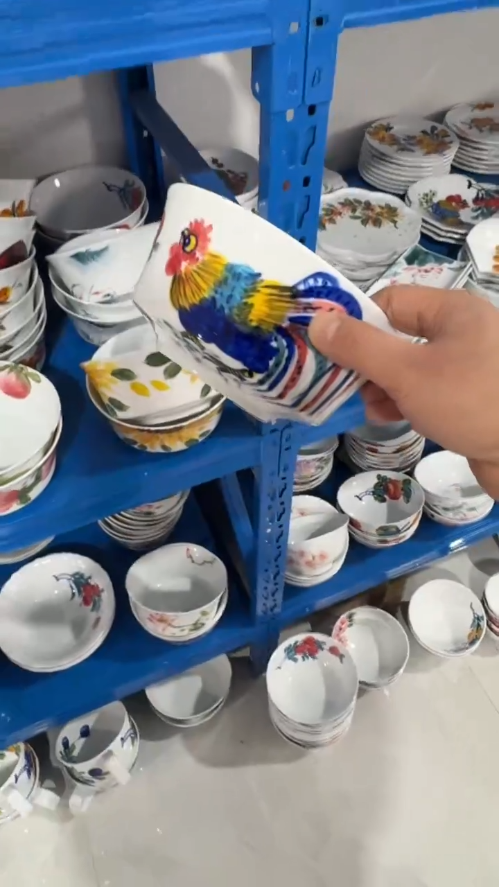 摆件陶瓷景德镇高温瓷（马蹄面碗）