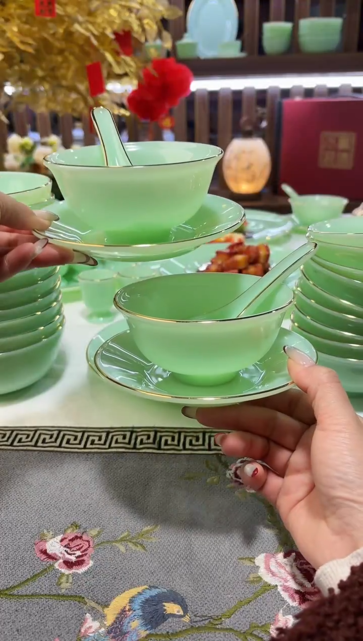 玉瓷三件套2套餐具