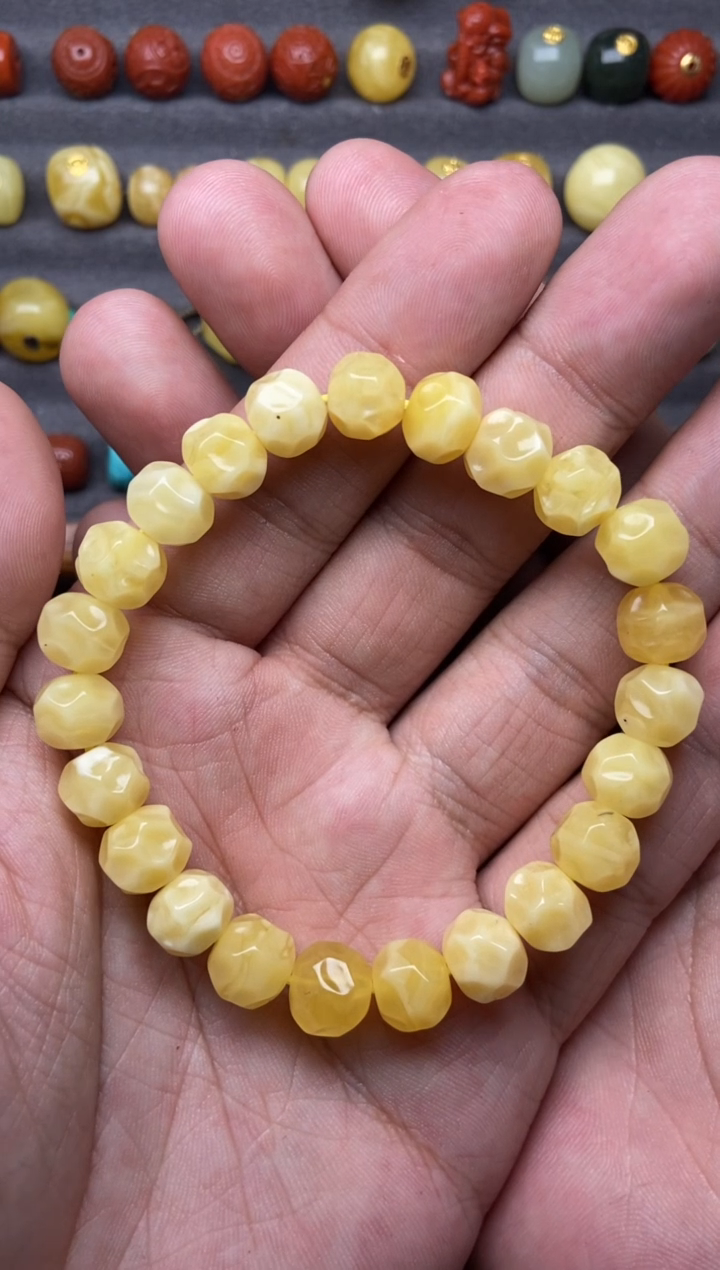 蜜蜡未镶嵌珠宝奇石9mm无相