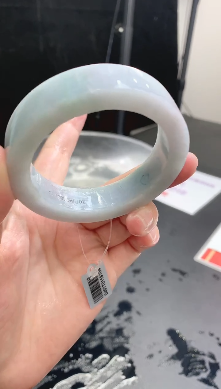 【闪购商品】定制翡翠手镯未镶嵌6 55-56正