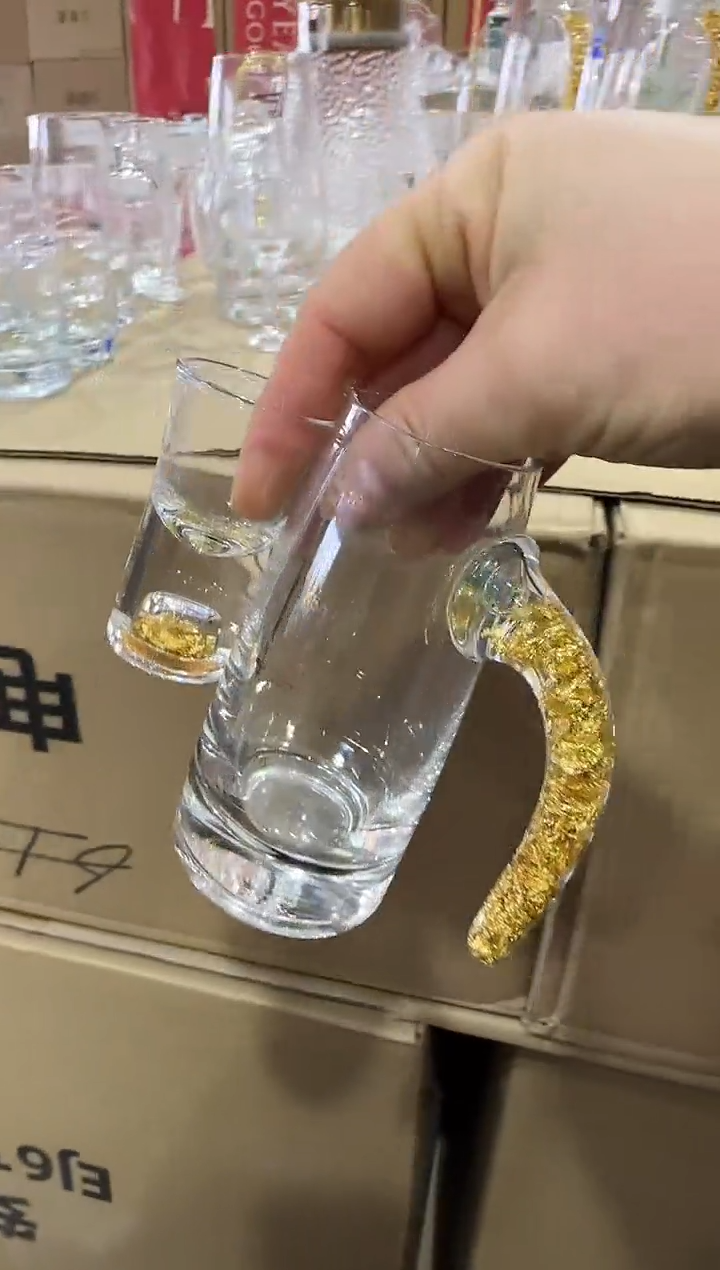 【闪购商品】玻璃无盖款青苹果直播价金箔6+6