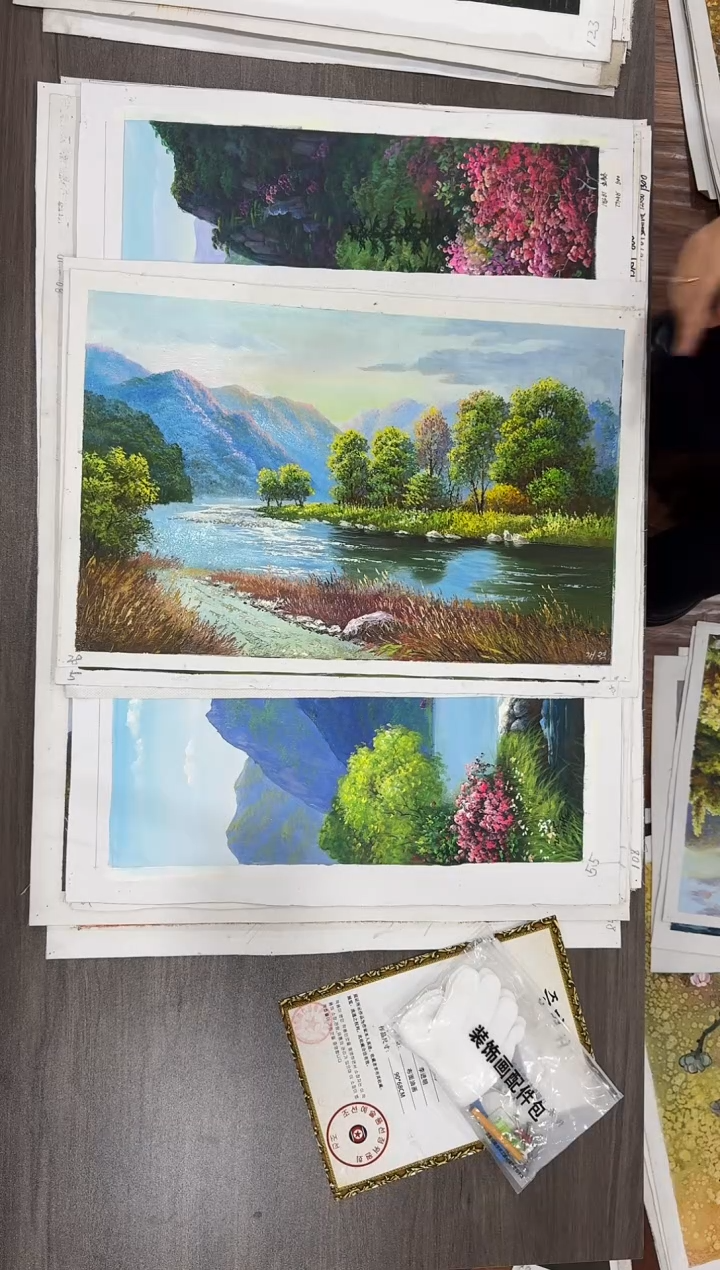 油画【80号】约53*35cm丨朝鲜原创纯手绘孤品油画丨顺丰包邮