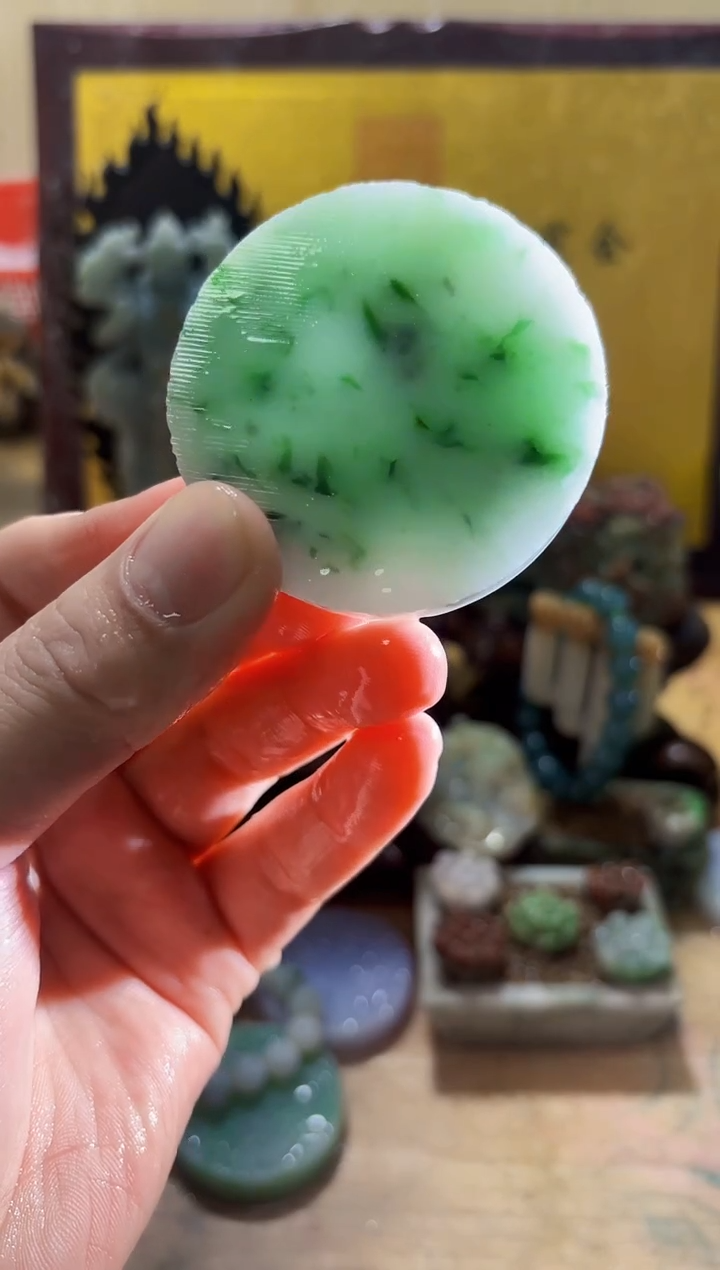 未镶嵌挂件翡翠A货常星7826