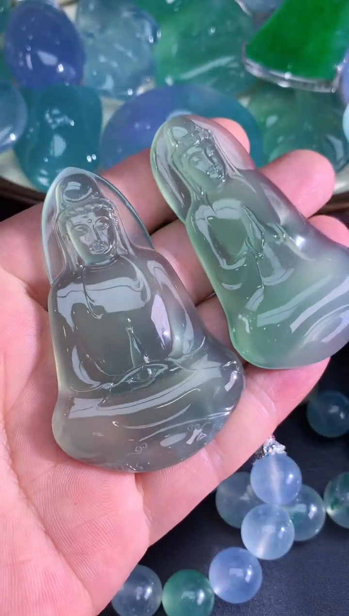 颈饰未镶嵌翡翠天然A货翡翠 定制翡翠 定金