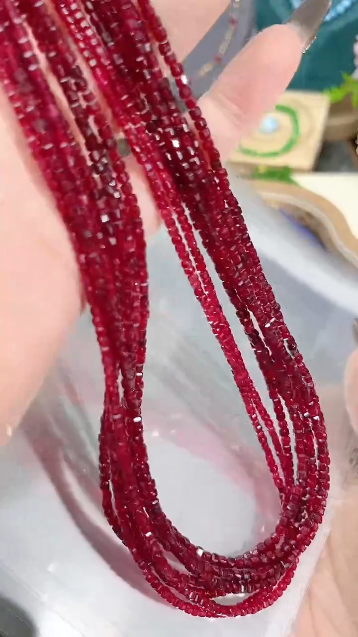 【闪购商品】红宝石颈饰银S925镶嵌姨妈99