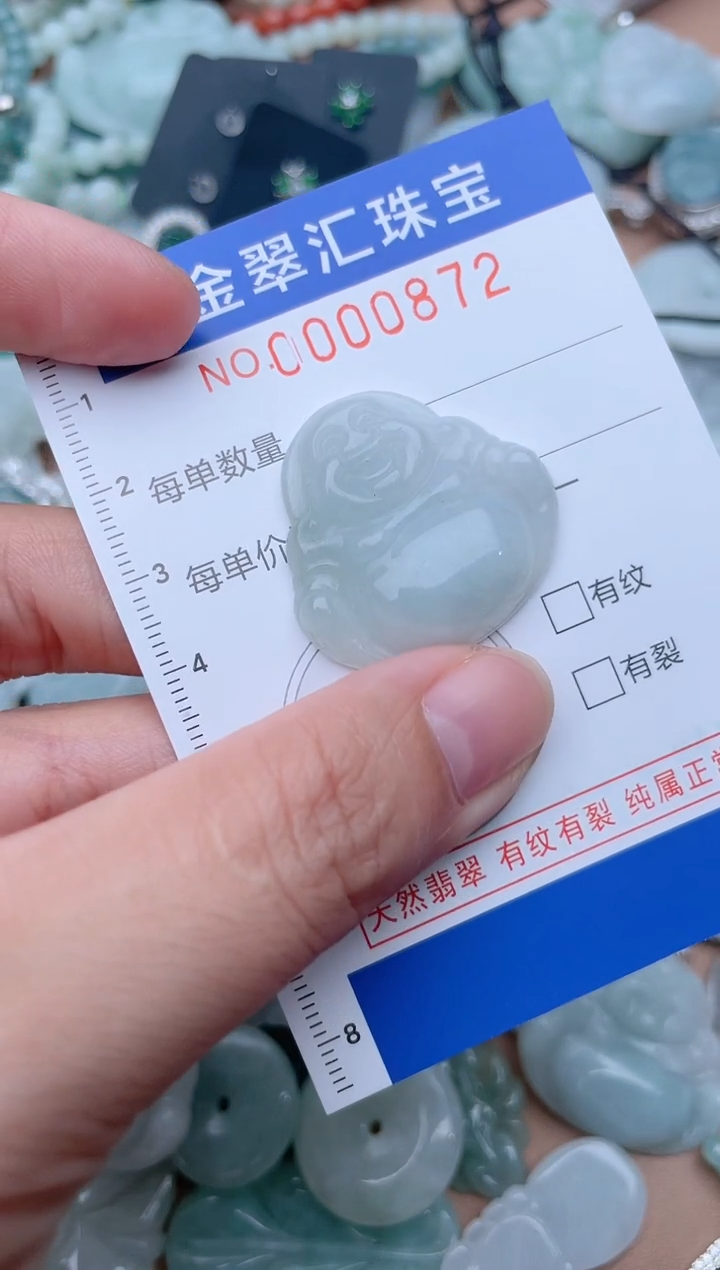 翡翠未镶嵌颈饰872