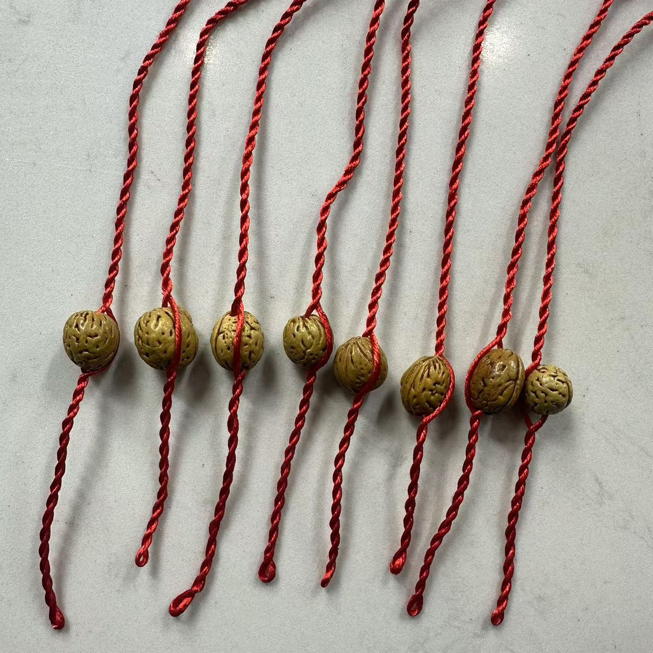 T47 红绳桃核钥匙扣 多样性发其一