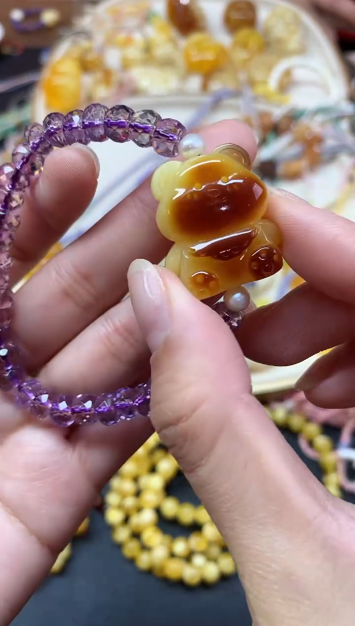 【闪购商品】蜜蜡裸石未镶嵌手串A345|699