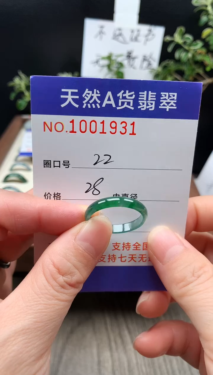 未镶嵌戒指翡翠22#