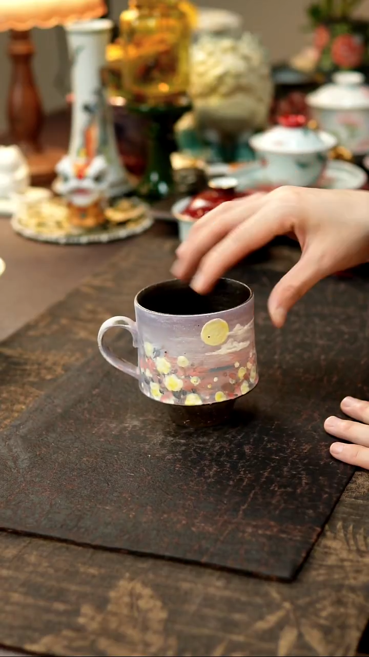 景德镇陶瓷杯碗柴烧多人