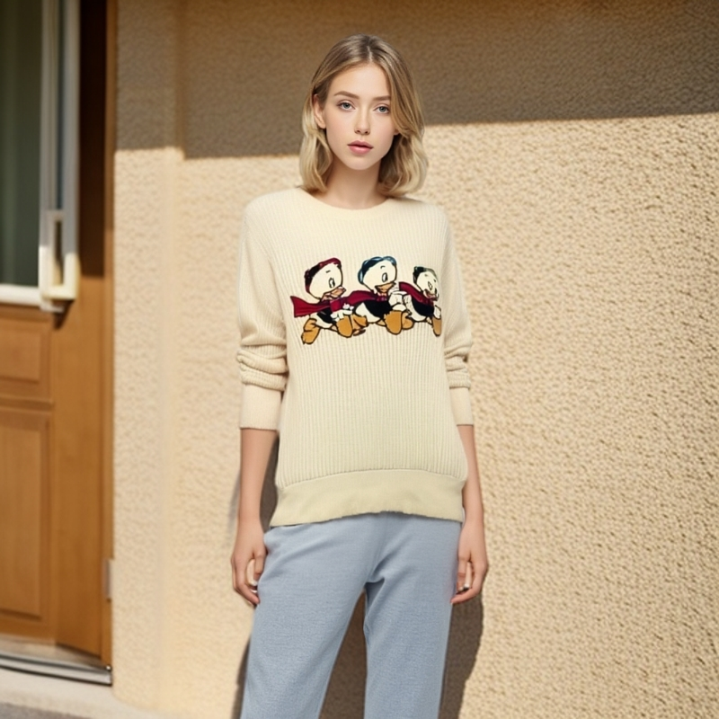 99新 GUCCI/古驰 /针织衫/迪士尼联名款羊毛针织衫/L码/0001359