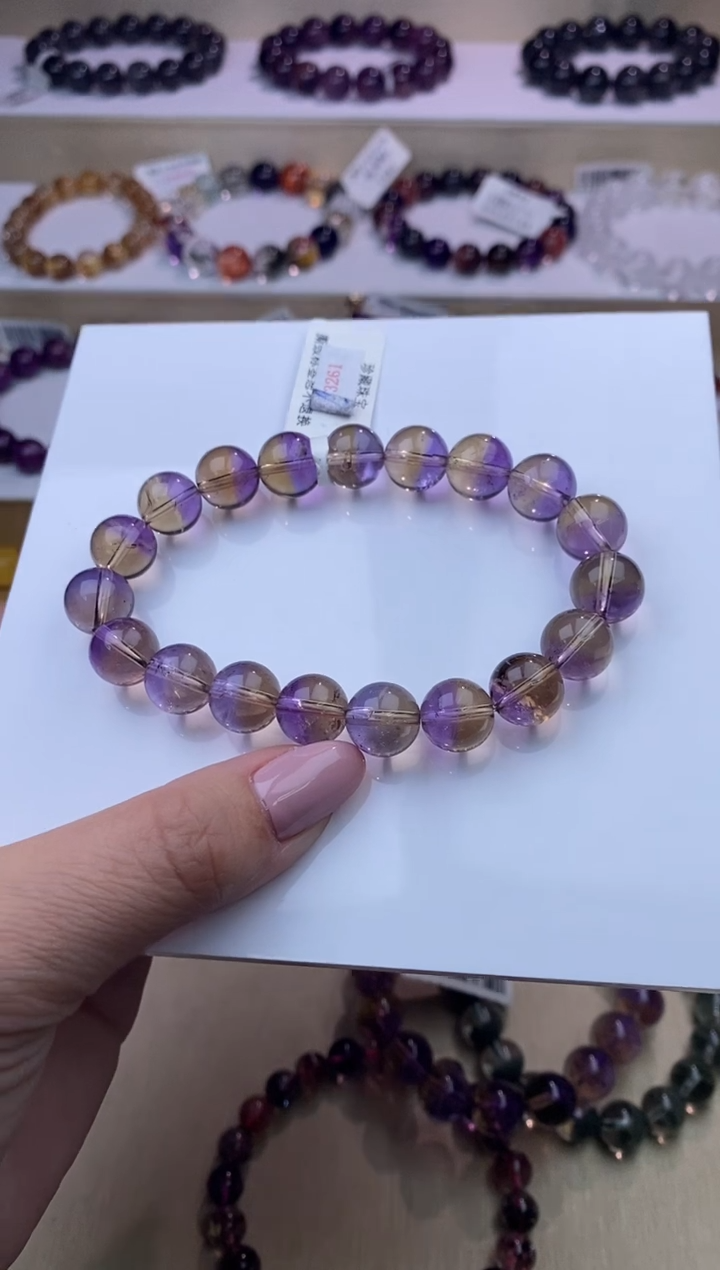 水晶手链未镶嵌紫黄晶11m+