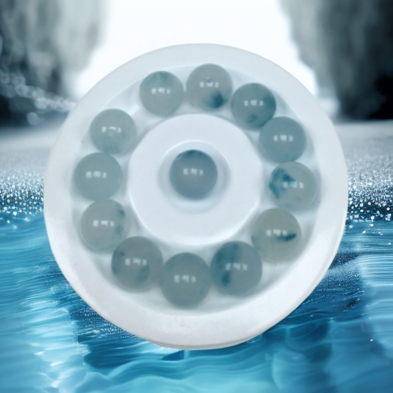 天然缅A 卡13+ 飘蓝花 翡翠散珠   (一颗) 多样性发货；顺丰包邮