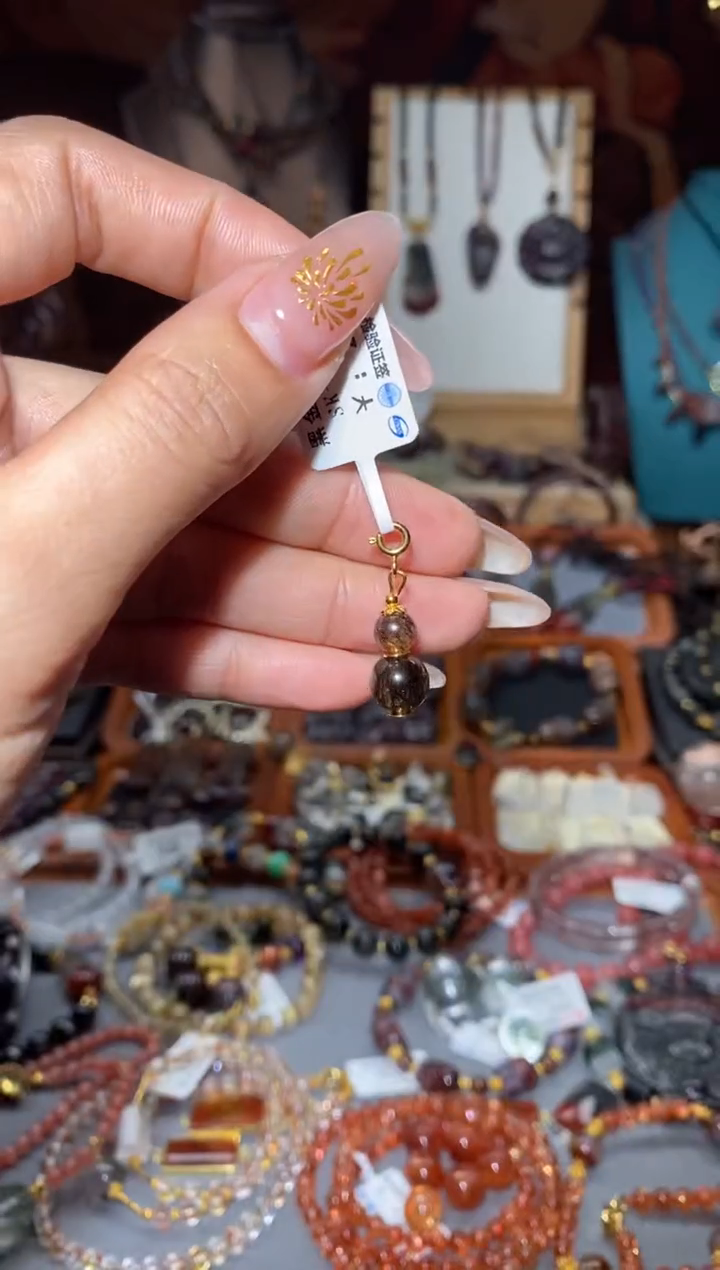 【闪购商品】水晶提溜未镶嵌黑金超七葫芦