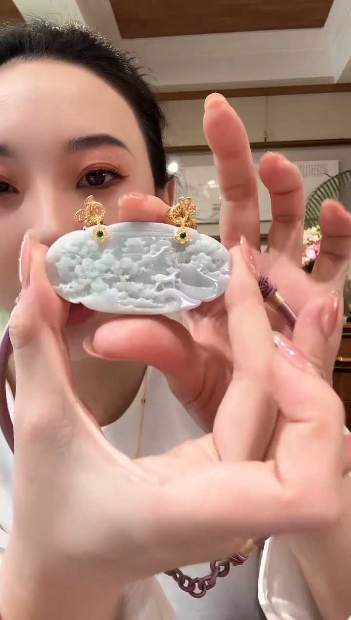 【闪购商品】翡翠颈饰未镶嵌国风