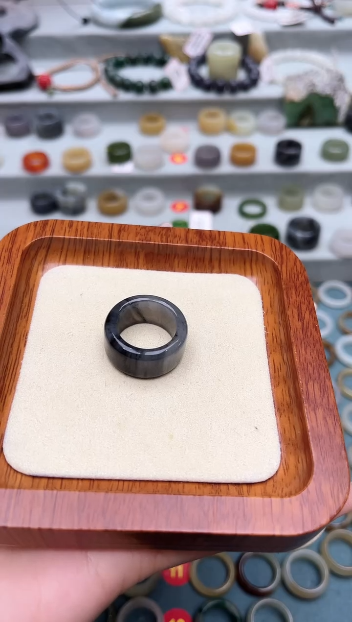 【闪购商品】和田玉戒指未镶嵌14号