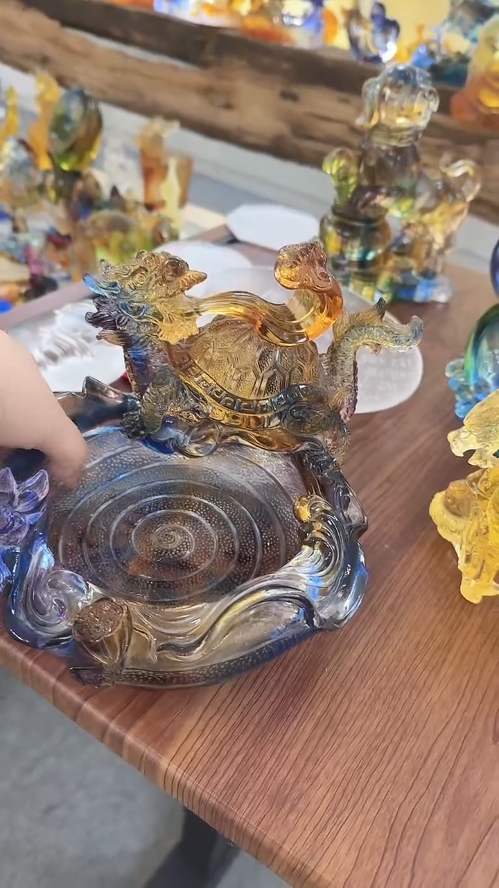 手工艺品琉璃烟缸