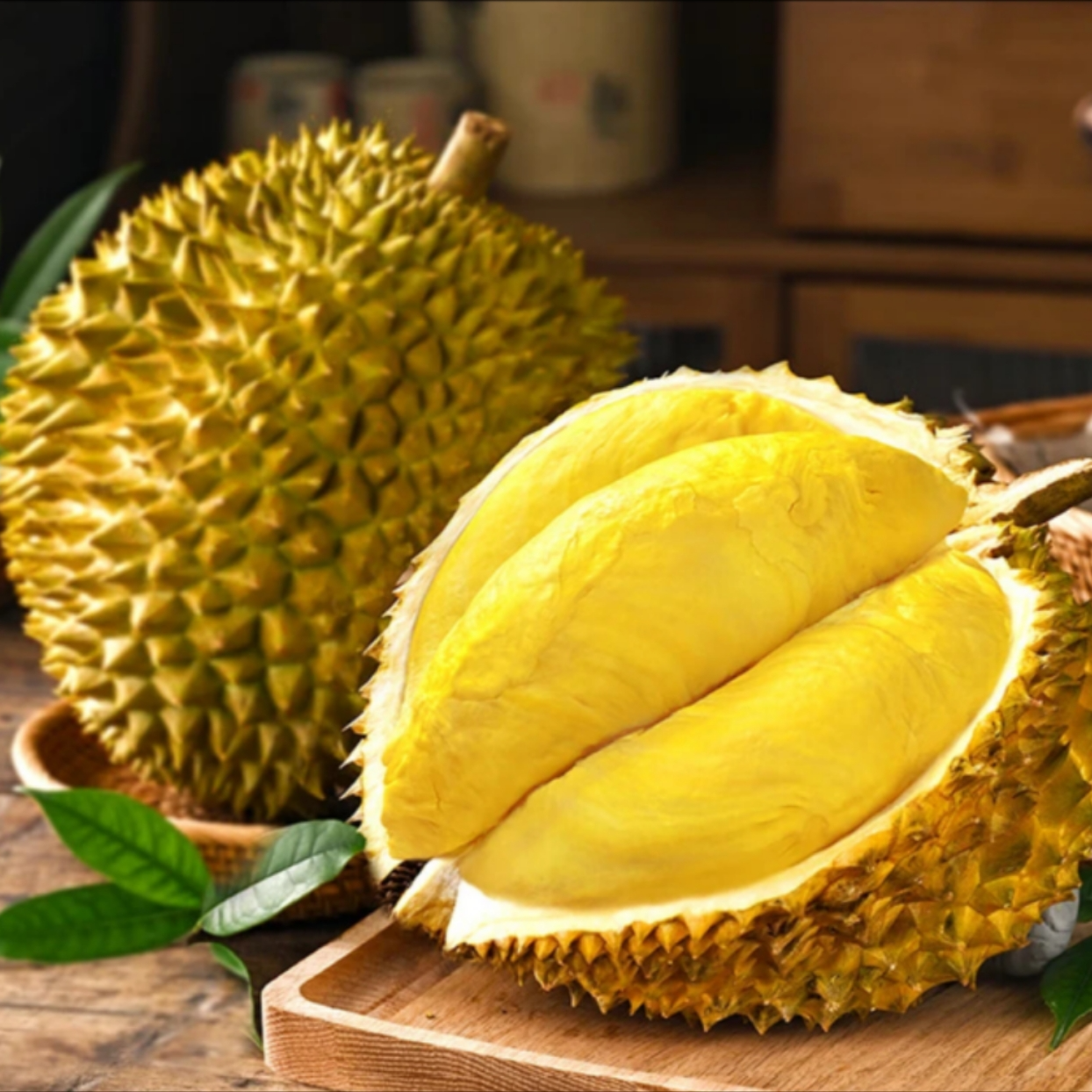 【榴莲大王】泰国金枕新鲜带壳榴莲2-6.5斤软糯香甜干包核小熟了再开不要生切金枕泰国东部