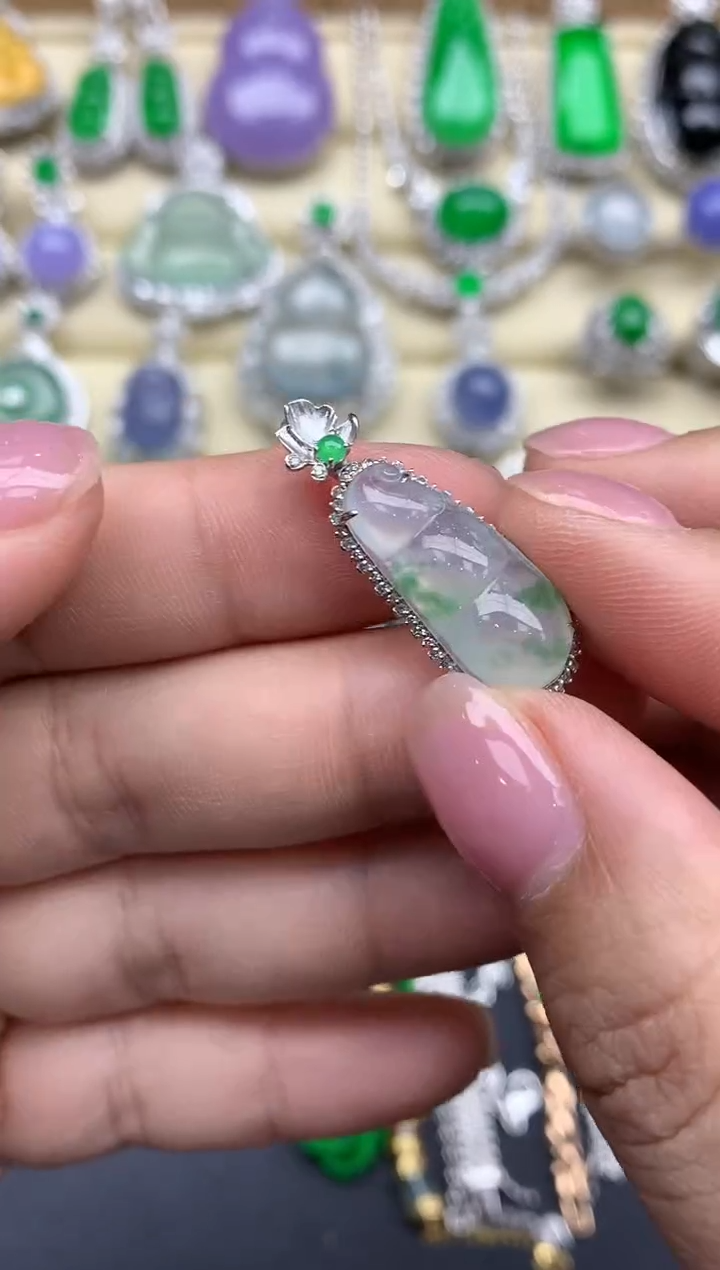 【闪购商品】翡翠颈饰18K金镶嵌368-中国好珍宝