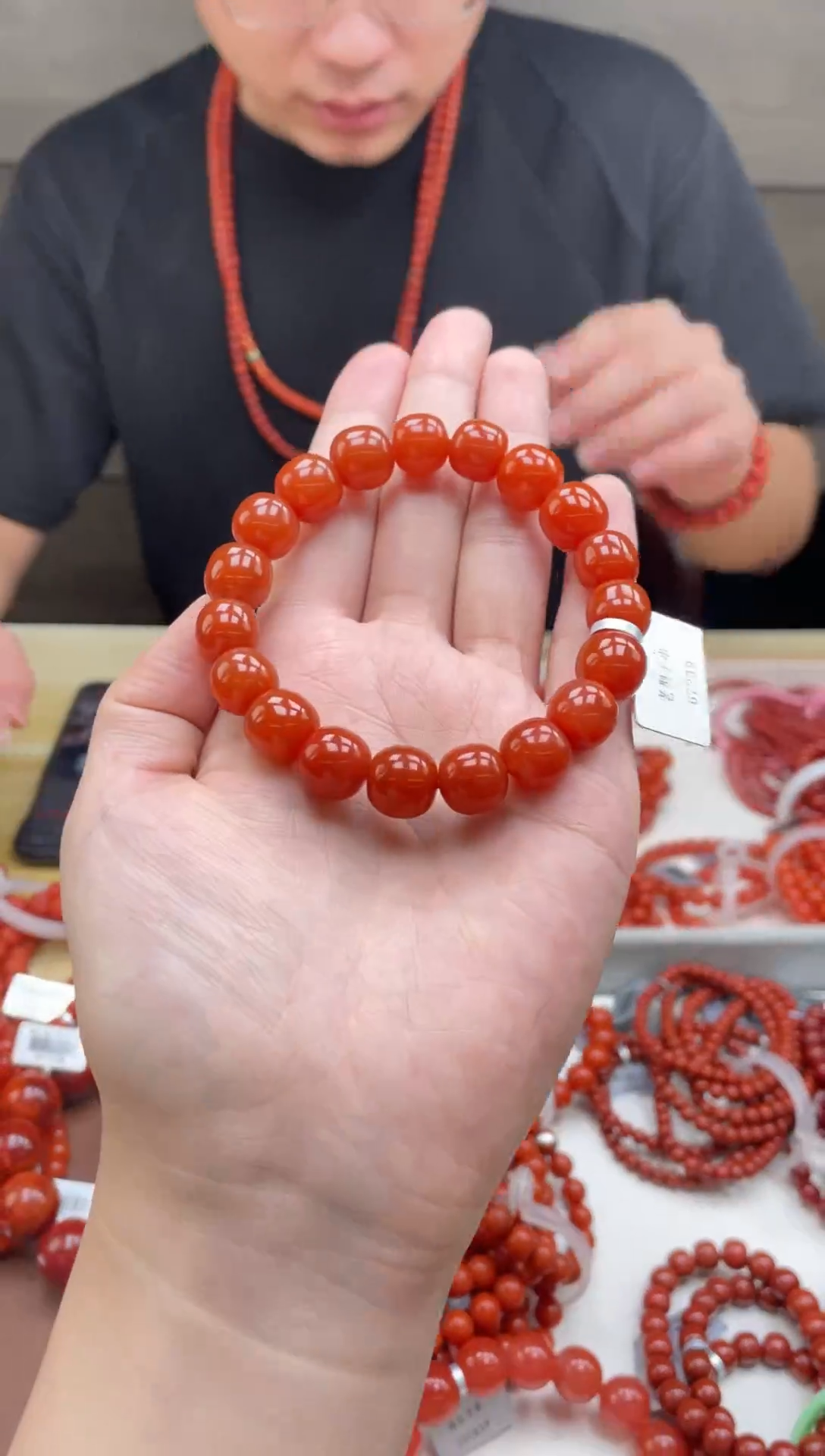 未镶嵌手串南红玛瑙老型保山多样性发一