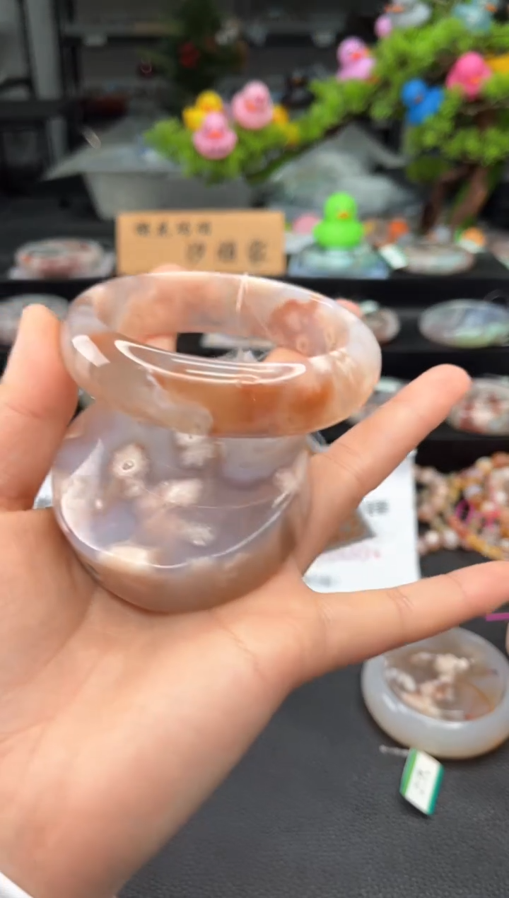 石英质玉未镶嵌手镯63圈口（赠品镯心）636069